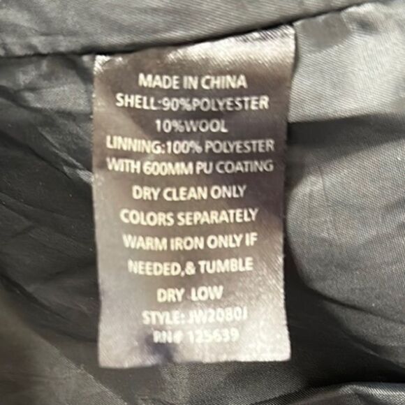 Yoki | large | dark gray | Peacoat Double-Breasted Jacket | like new | 1597-1690 - Picture 8 of 9